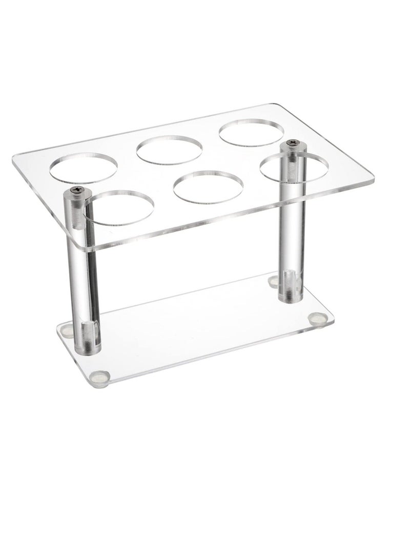 Captaintech , 2 Pack Acrylic Cone Holder with 6 Holes, Clear Ice Cream Display Stand, Waffle Roll Cone Holder, Cone Holder Stand for Wedding, Birthday, Restaurant, Party - Image 4