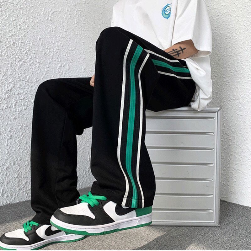 Loose Slimming Stripe Casual Sports Pants Men'S Thin All-Match Fashionable Wide-Leg Pants For Students - Image 5