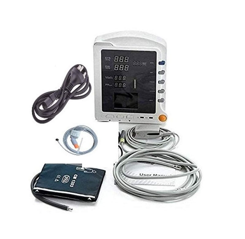 Galaxy مراقب المرضى جالاكسي SPo2 وقياس ضغط الدم غير الغازي Contec CMS 5100_أبيض - Image 1