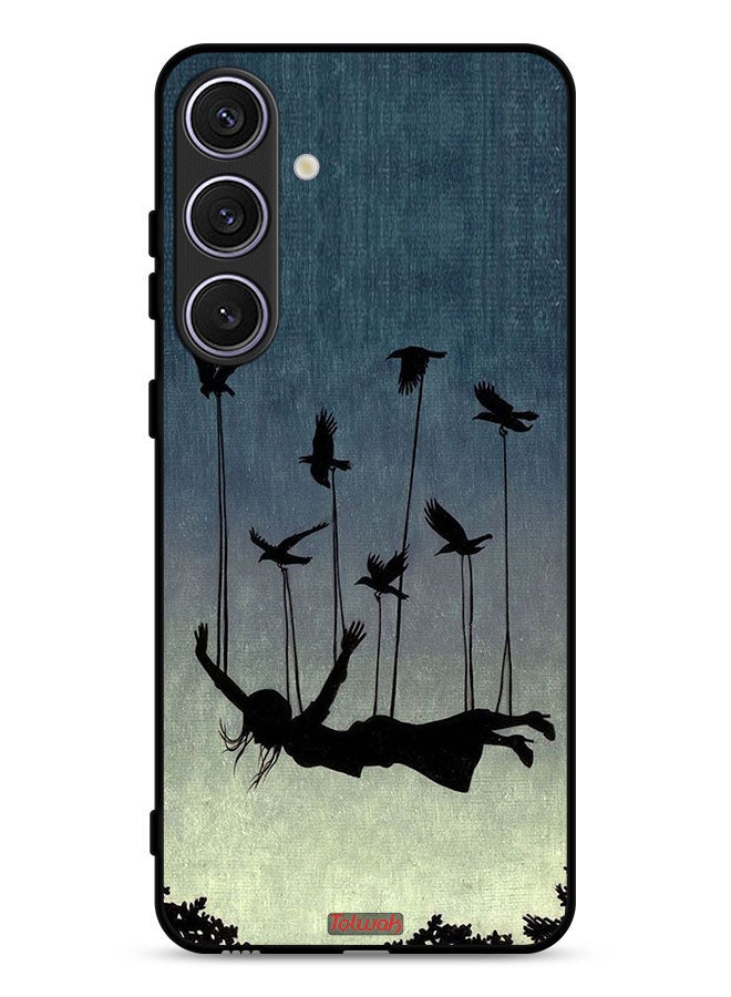 Tolwak Samsung Galaxy S24 5G Protective Case Cover Birds Holding Fallen Girl - Image 1