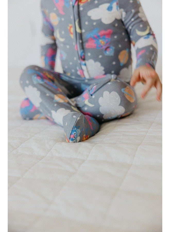 Copper Pearl Super Grover Zip-Up Footie Baby Pajamas: Ultra-Soft Boys & Girls Pajamas, Premium Knit Fabric in Stylish Prints, Tag-Free with Two-Way Zipper, Newborn to 24 Months - Image 5