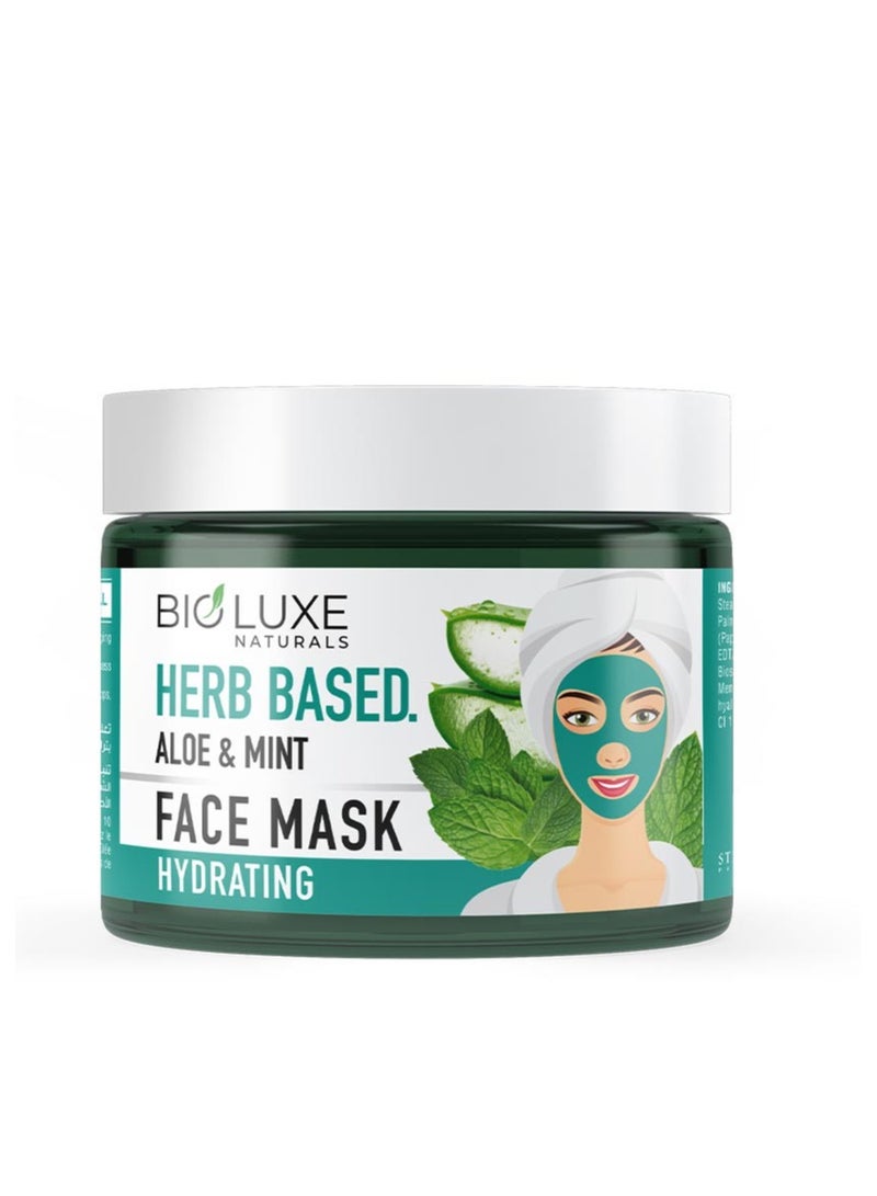 Bioluxe Naturals Herb Based Face Mask 400gm, Aloe & Mint, Hydrating Face Mask