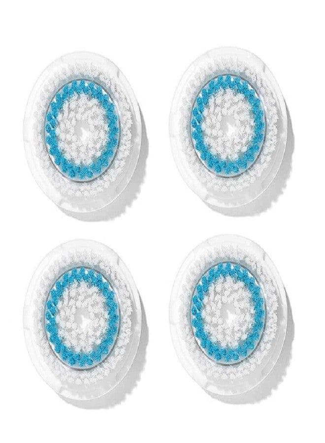 Microtree Brush Head Replacements Compatible with Clarisonic Mia 1, Mia 2, Mia Fit, Alpha Fit, Smart Profile Uplift and Alpha Fit, Deep Pore, 4 Pack - Image 1