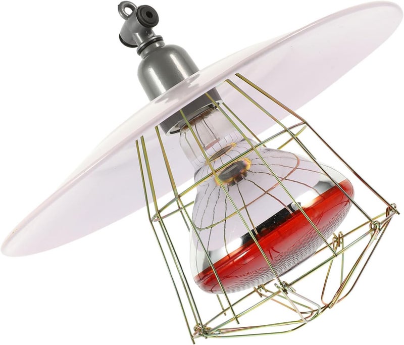 1Pc Reliable Heating Lamp for Livestock and Pets Efficient Heating Light for Animal Comfort with Shade for Chickens Dogs and More - Image 1