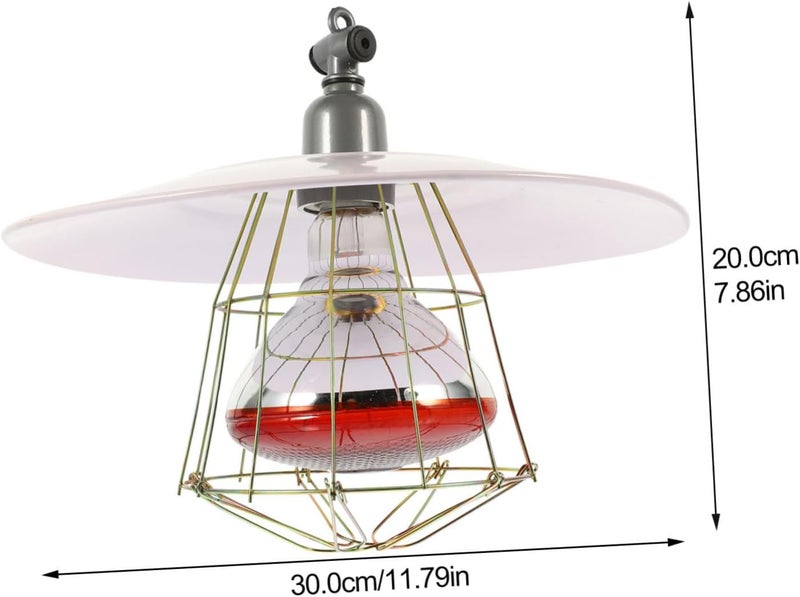 1Pc Reliable Heating Lamp for Livestock and Pets Efficient Heating Light for Animal Comfort with Shade for Chickens Dogs and More - Image 2