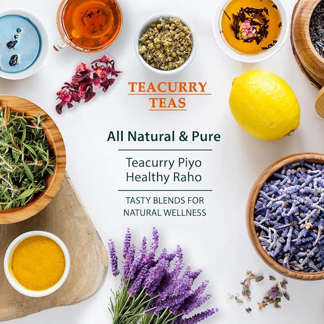 TEACURRY باقة شاي تيكاري (3 × 100 جرام) - شاي الهيل، شاي الشوكولاتة، شاي الزنجبيل والهيل | باقة شاي بنكهة طبيعية 100% أصيلة - Image 5