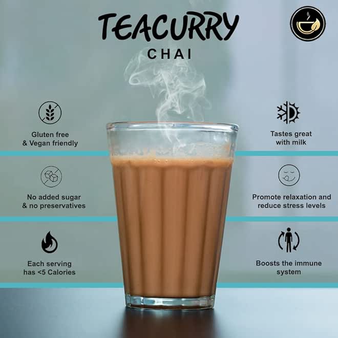 TEACURRY باقة شاي تيكاري (3 × 100 جرام) - شاي الهيل، شاي الشوكولاتة، شاي الزنجبيل والهيل | باقة شاي بنكهة طبيعية 100% أصيلة - Image 3