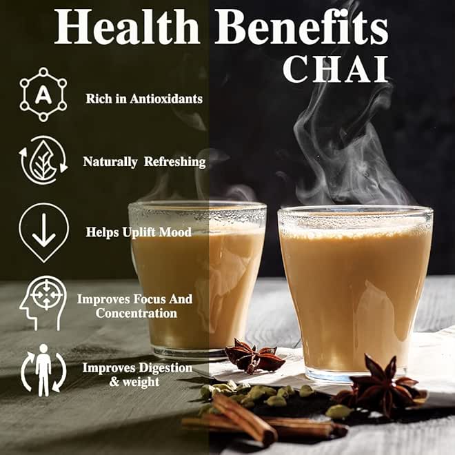 TEACURRY باقة شاي تيكاري (3 × 100 جرام) - شاي الهيل، شاي الشوكولاتة، شاي الزنجبيل والهيل | باقة شاي بنكهة طبيعية 100% أصيلة - Image 2