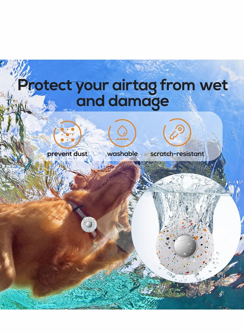 Y&D - Air Tag Dog Collar Holder(2 Pack), Silicone Pet Cat Case for Apple Airtags, Anti-Lost Holder Cover Compatible with Collars Charms Item Finder Accessories - Image 1