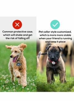 Y&D Air Tag Dog Collar Holder(2 Pack), Silicone Pet Cat Case for Apple Airtags, Anti-Lost Holder Cover Compatible with Collars Charms Item Finder Accessories  - Image 2