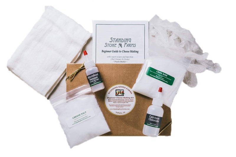 Standing Stone Farms Standing Stone Farms Basic Beginner Cheese Making Kit  Mozzarella Burrata Burricota Chevre Ricotta Mascarpone  Butter 