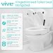 Vive Raised Toilet Seat Elongated Adds 35 Inches Elevated Toilet Seat Riser Extender for Seniors Handicap High Rise Toilet Extension for Elderly Portable Commode Toilet Booster for Adult - Image 2