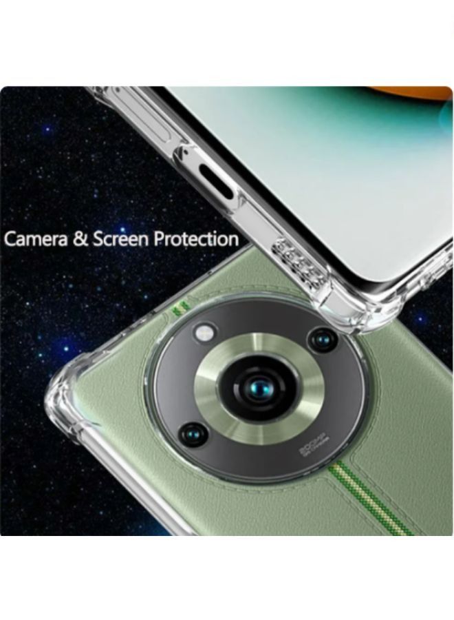 Premium Crystal Clear Thermoplastic Polyurethane Back Case Cover Compatible with  Realme 11 pro/ 11 pro plus