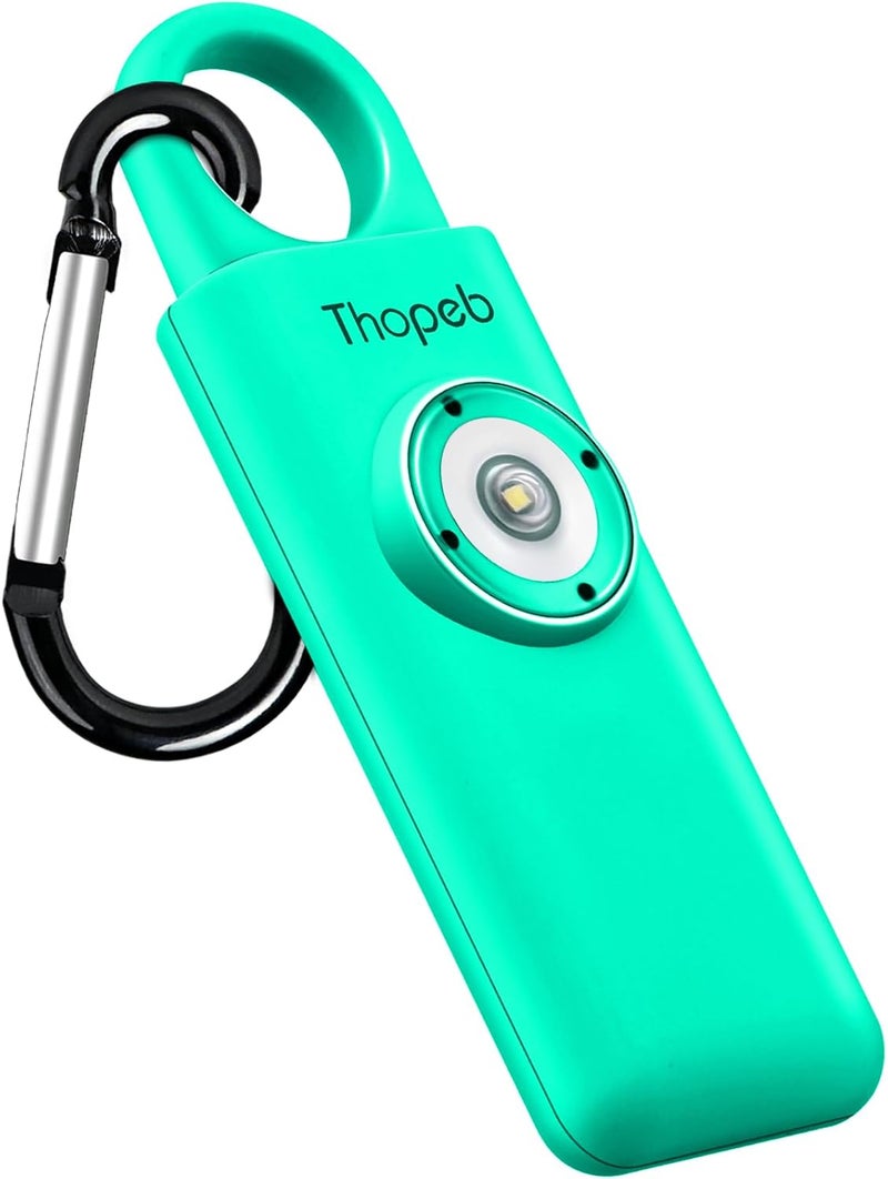 Thopeb –The Original Personal Safety Alarm for Women Self Defense – Elders & Kids Self Defense Keychain Siren – 135dB Loud Siren Bird Sound – Cute Key Chains Protection (Lake Green) - Image 1