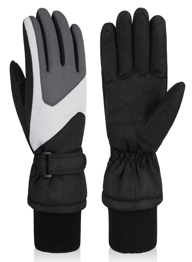 DARCHEN 3-12 Kids Snow Gloves Boys Winter Waterproof Ski Snowboarding Insulated Warm Windproof Cold Weather Sports Age Girls Years Olds - Image 1