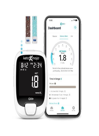 GK+ Bluetooth Glucose & Ketone Testing Kit + Free APP for Ketosis & Diabetes Management. 20 Blod Test Strips (10 Each), Meter, 20 Lancets, Lancing Device, and Control Solutions - pzsku/Z12D8FA9291A56DDA227EZ/45/_/1717665507/a07a5ea4-d184-423b-a937-a9c0baa88ed8