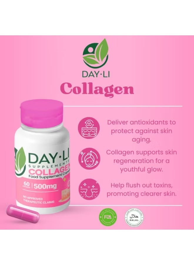 Day.Li Supplements Collagen 500mg 60 Capsules
