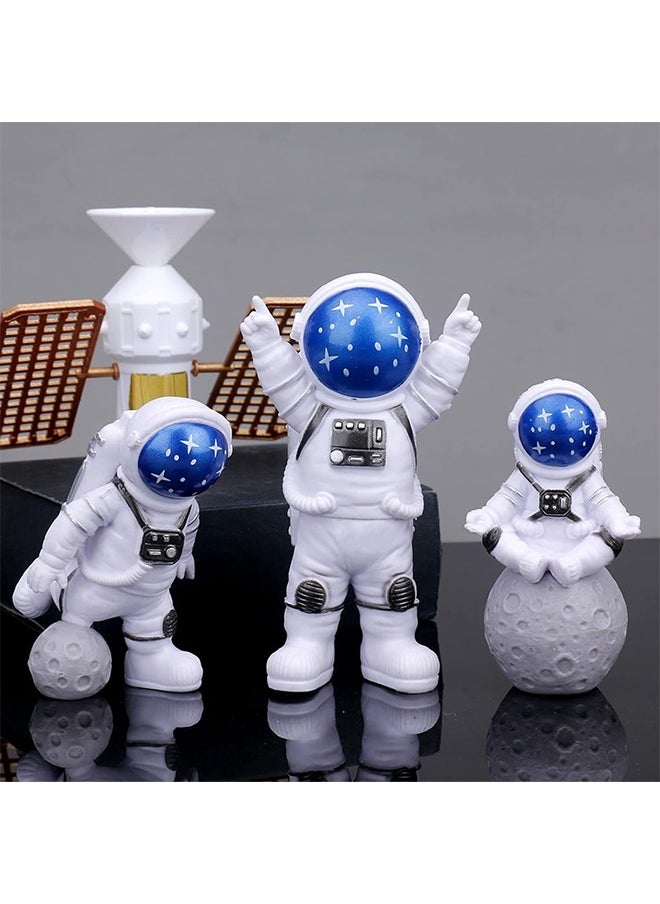 Generic 3 Pcs  Astronaut Decoration, Desktop Ornaments Astronaut Statue Model for Living Room TV Cabinet Hanging Decoration Room Decoration Space Theme Birthday Gift  - Image 1