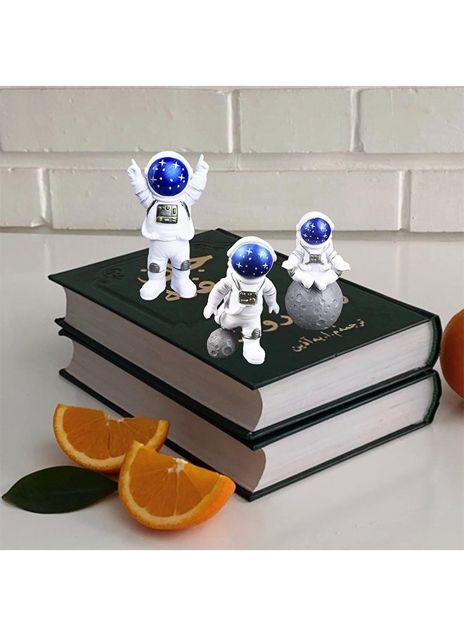 Generic 3 Pcs  Astronaut Decoration, Desktop Ornaments Astronaut Statue Model for Living Room TV Cabinet Hanging Decoration Room Decoration Space Theme Birthday Gift  - Image 5