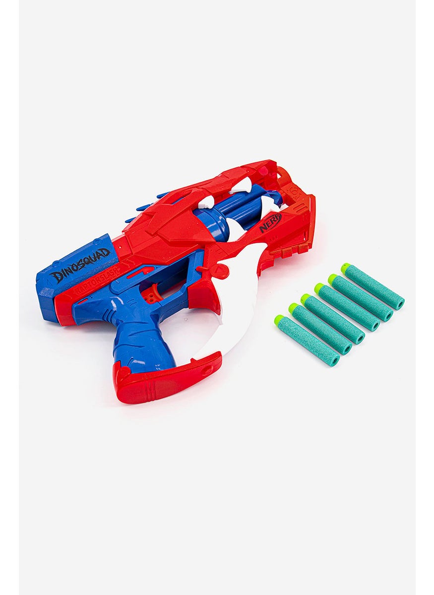 Hasbro - Nerf Dinosquad Raptor,Slash Dart Blaster, Red/Blue - Image 1