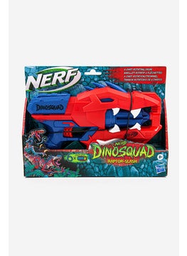 Nerf Dinosquad Raptor,Slash Dart Blaster, Red/Blue
