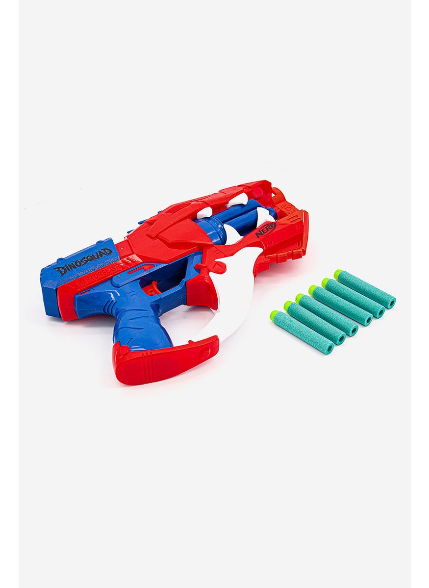 Hasbro - Nerf Dinosquad Raptor,Slash Dart Blaster, Red/Blue - Image 1
