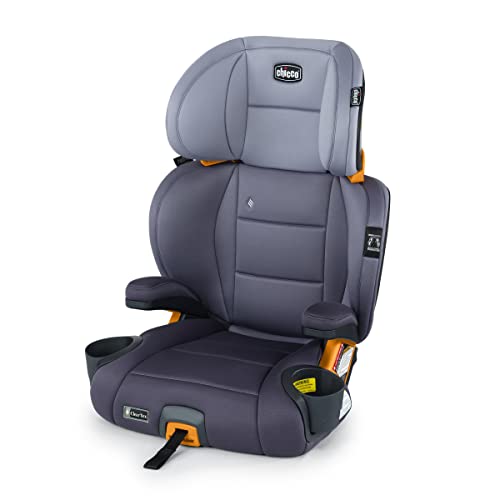 Chicco KidFit ClearTex Plus 2-in-1 Belt-Positioning Booster Car Seat, Backless and High Back Booster Seat, for Children Aged 4 Years and up and 40-100 lbs. | Lilac/Purple - Image 1
