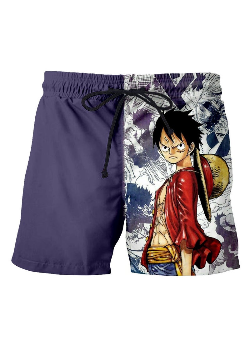 KUYING Summer One Piece Loose Home Five Guarter Shorts  - Image 1