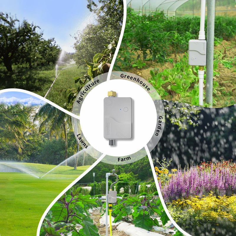 ECOWITT Intelligent Watering Timer Kit, with WFC01 Sprinkler Timer(NPT Thread) and GW2000 Wi-Fi Hub, APP Remote Control, IoT Linkage, Automatic Irrigation, Support Ecowitt Cloud Server, 915 MHz - Image 3