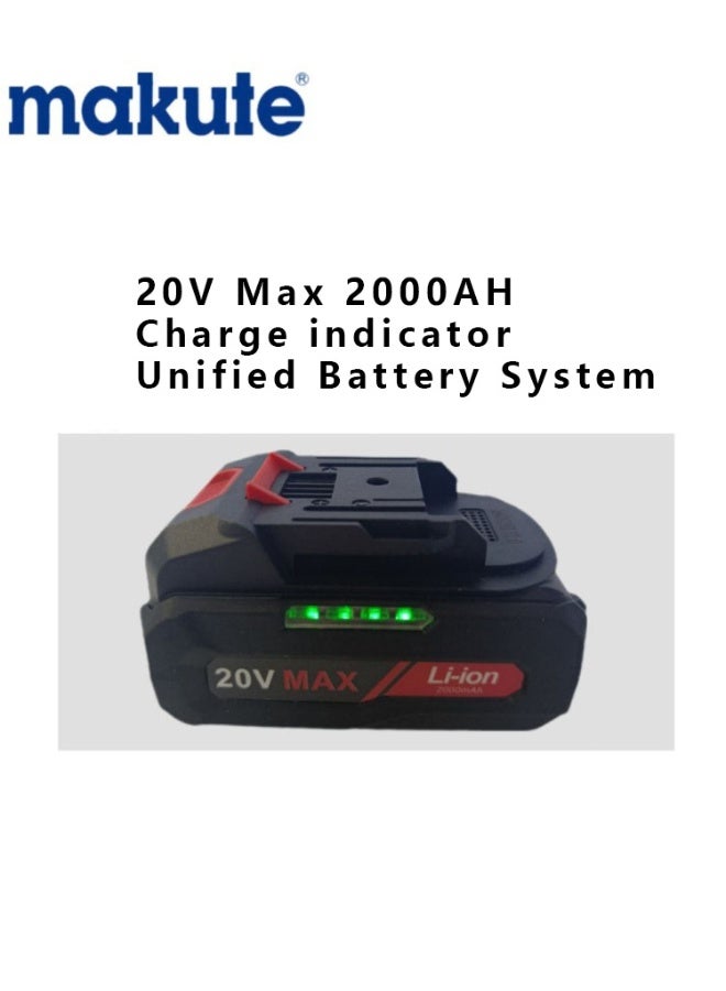 makute 20V Brushless Cordless Impact Drill, 13mm Compact Power Tool with 42Nm Max Torque, 1500RPM Variable Speed, Rechargeable Electric Driver for Drilling and Screwing – Model CID122-132BL - Image 4