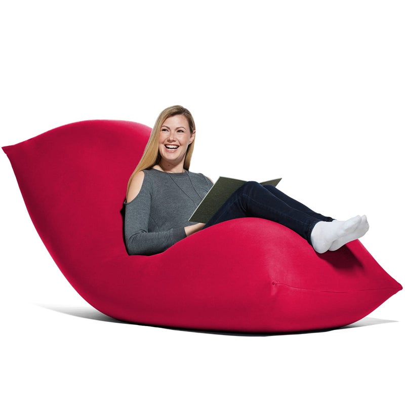 Yogibo Yogibo Max 6Foot Beanbag Chair Bean Bag Couch with a Washable Outer Cover Customer Favorite Cozy Sofa for Gaming Reading and Relaxing Filled with Soft MicroBeads Red 