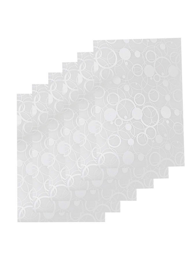 Kuber Industries Multipurpose Refrigerator Drawer Matcircle Design & Water Proof Pvc Materialsize-48 Cm X 33 Cmpack Of 6 (White) Polyvinyl Chloride - Image 3