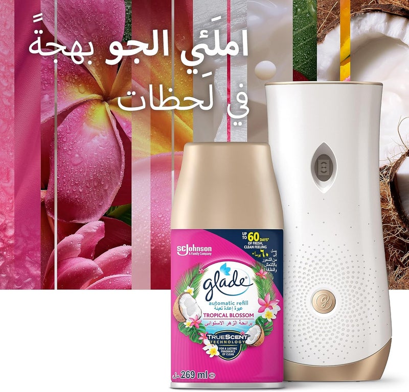 جليد عبوة إعادة تعبئة رذاذ معطر الهواء الأوتوماتيكي من Glade برائحة التفاح والقرفة، 269 مل - Image 5
