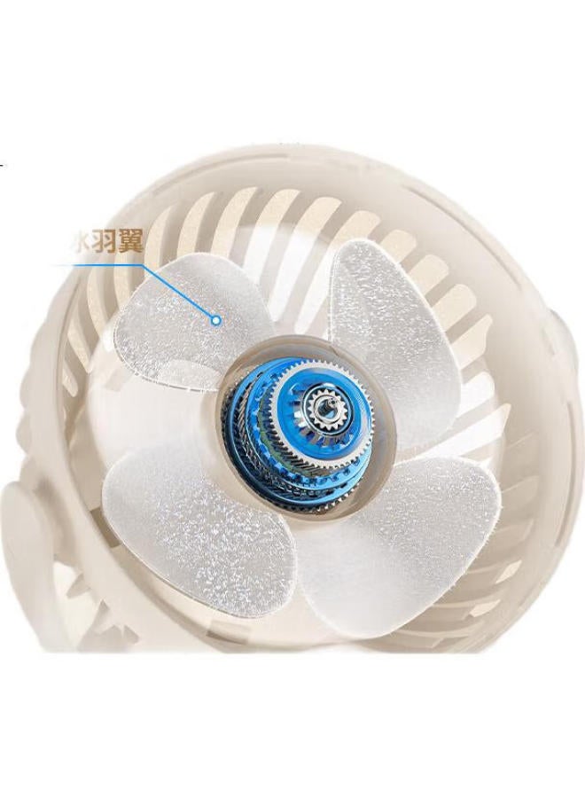 Solove F3 Desktop Mini Usb Clip-On Fan, Portable Handheld Fan For Student Dorm, Office, Car, Baby Stroller, Bedside Clip Fan, Moon White - Image 3