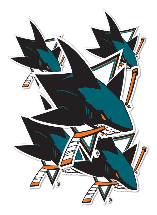 Desert Cactus San Jose Sharks Team NHL National Hockey League Sticker Vinyl Decal Laptop Water Bottle Car Scrapbook (Type 3 - Main Logo) - Image 1