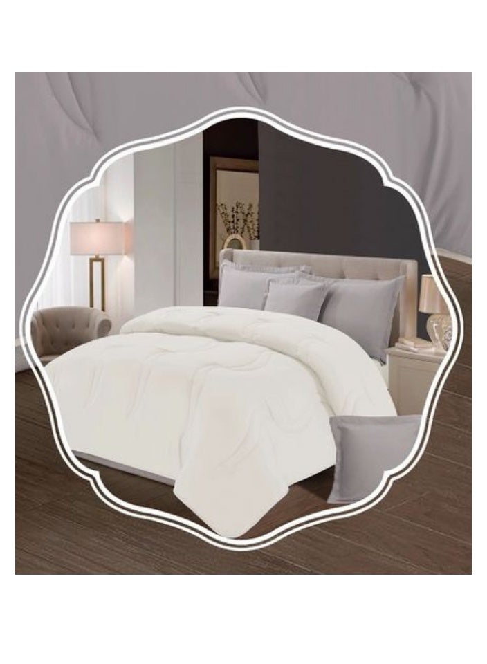 بلو سكاي مفرش سرير نفر ونص مصنوع من المايكروفايبر بنسبة 100% ، غطاء سرير بتصميم سادة، قابل للاستخدام على الوجهين، طقم من 4 قطع، مقاس 230X170 سم - Image 5