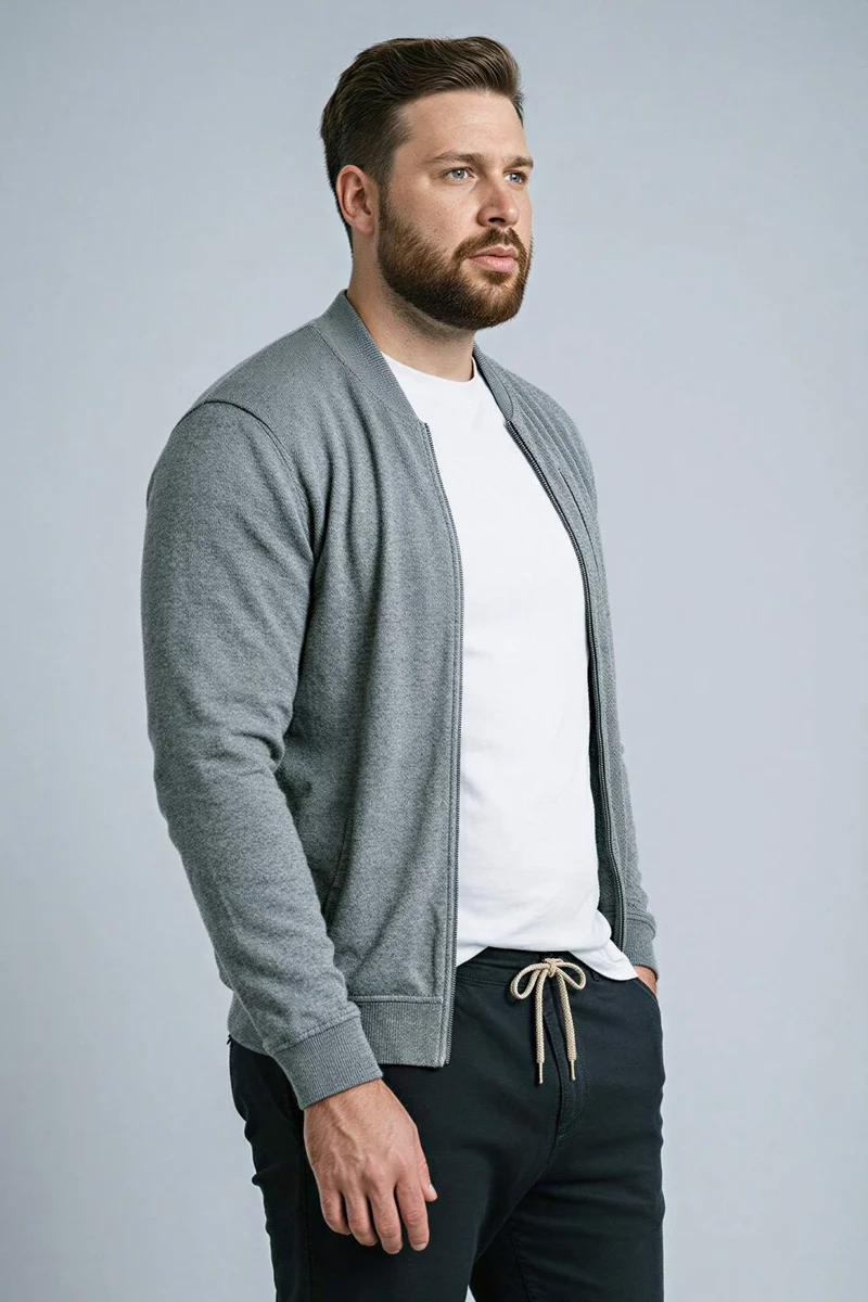 Defacto  Regular Fit Teddy Collar Cardigan for Men | Best Price UAE