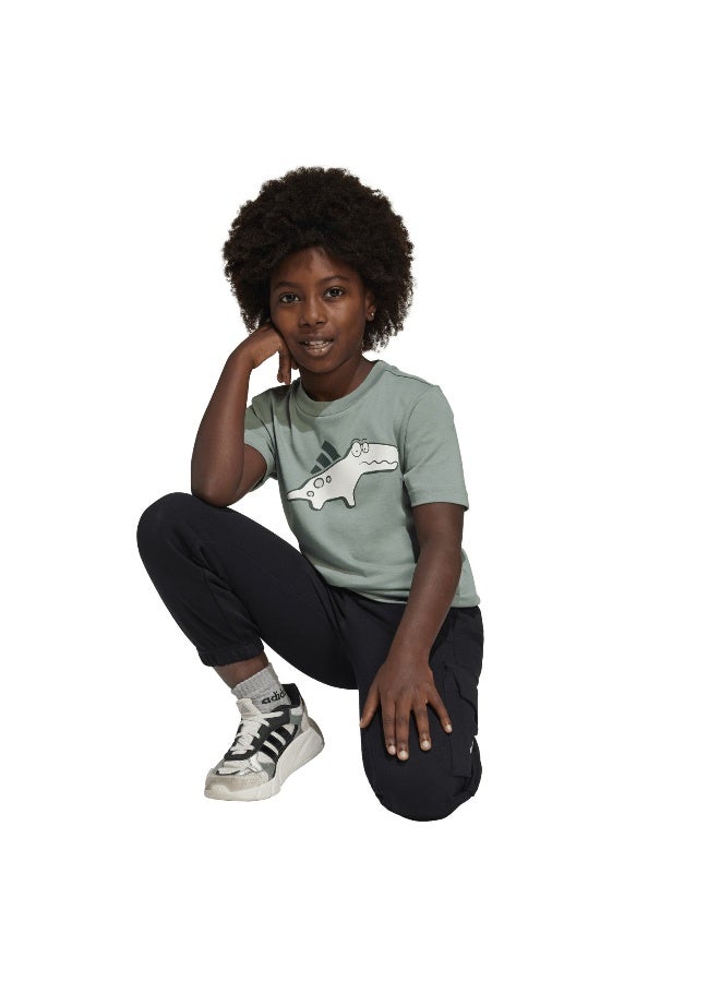 Adidas little kids adiraptor unisex graphic t-shirt - Image 5
