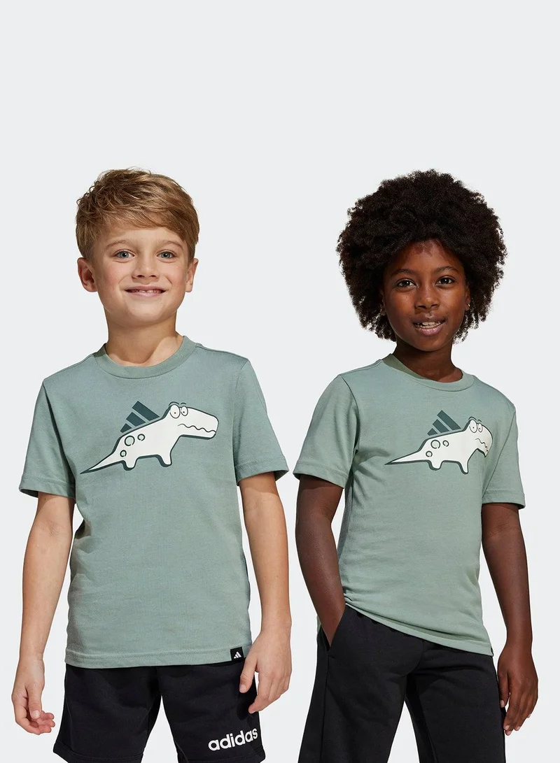 Adidas little kids adiraptor unisex graphic t-shirt
