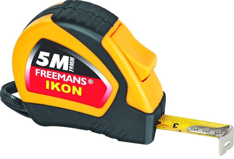 FREEMANS PRO-L40 Professional Laser Distance Meter - 40m with Area, Volume, Pythagorean Measurement and Self-Calibration Function, Carry Bag and Batteries Included and IKON 5m 19mm Measuring Tape - 5m - Image 3