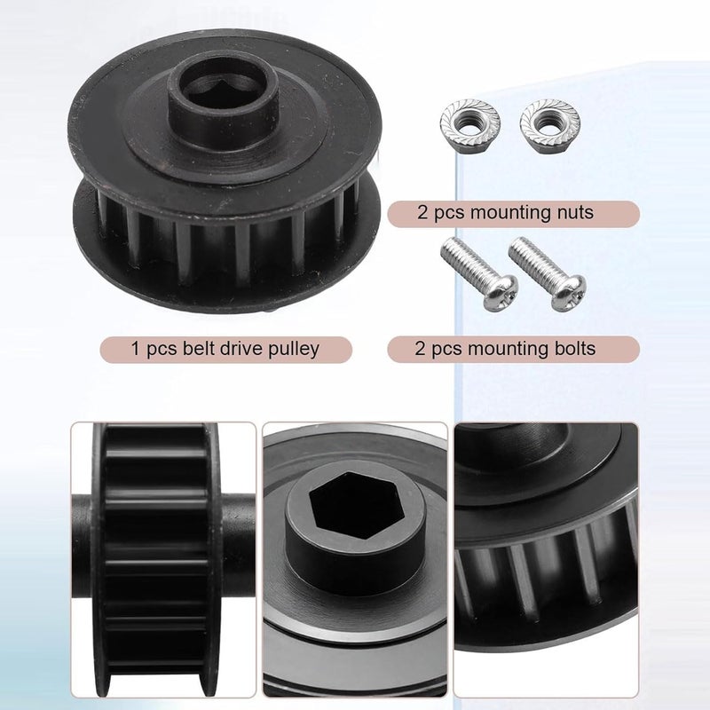 LiebeWH Belt Drive Sprocket for Garage Door Opener Steel Kit Fits for 1024 1042 2024 2042 Replacement Part 38416A.S 38416A - Image 3