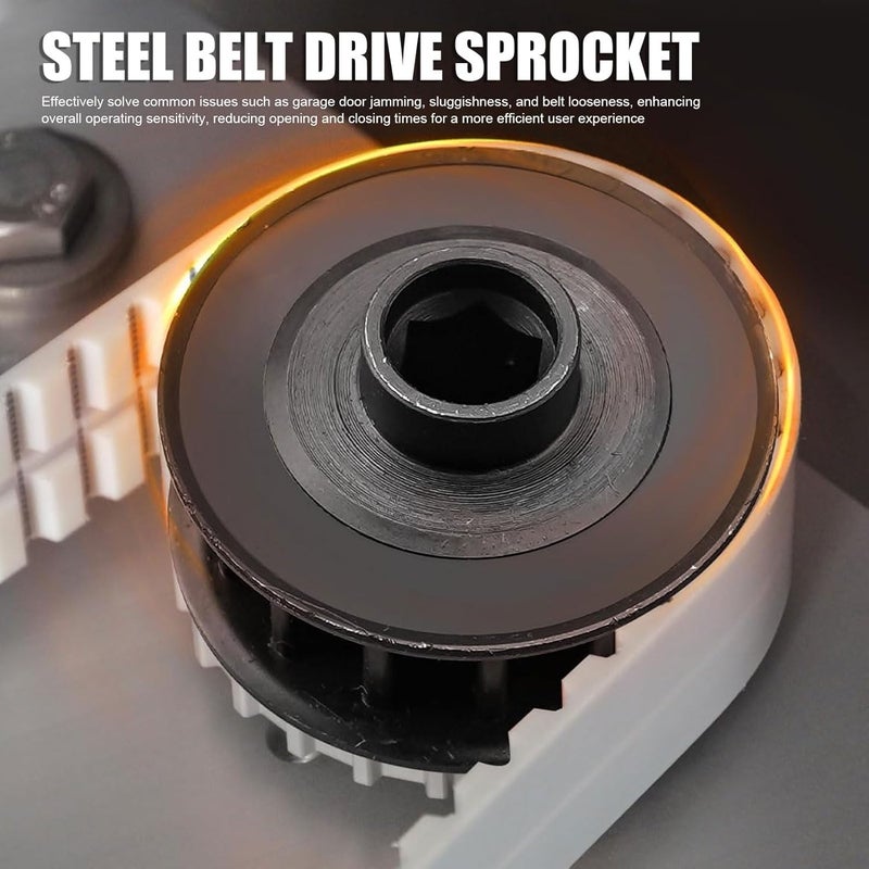 LiebeWH Belt Drive Sprocket for Garage Door Opener Steel Kit Fits for 1024 1042 2024 2042 Replacement Part 38416A.S 38416A - Image 5