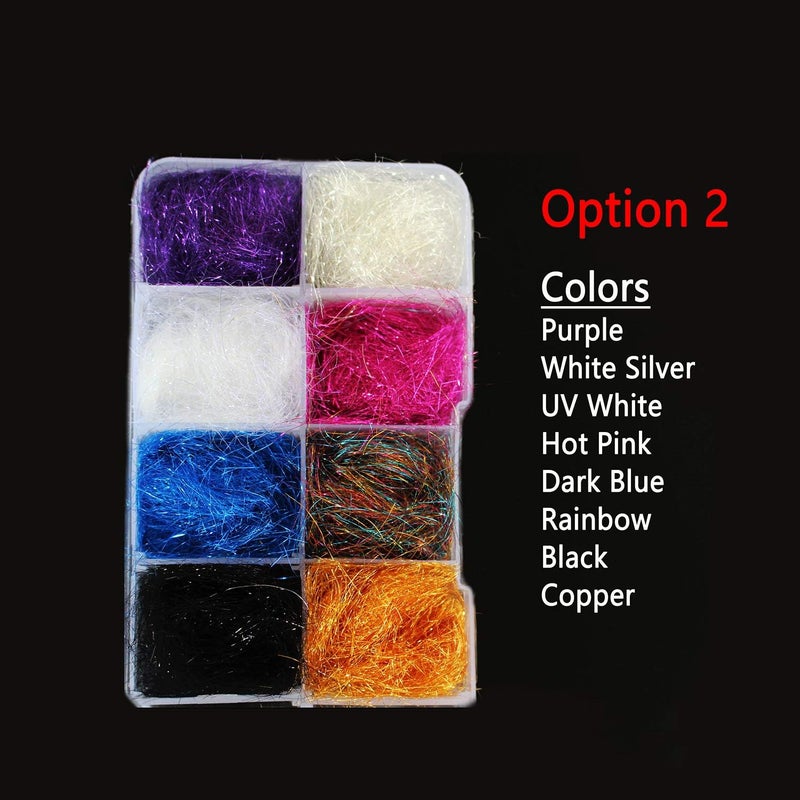 Tigofly 8 Packs 2g/Pack ICE Dubbing Ice Dub Thread Wing Body Trout Nymph Fly Fishing Tying Materials 16 Colors to Choose - Image 2