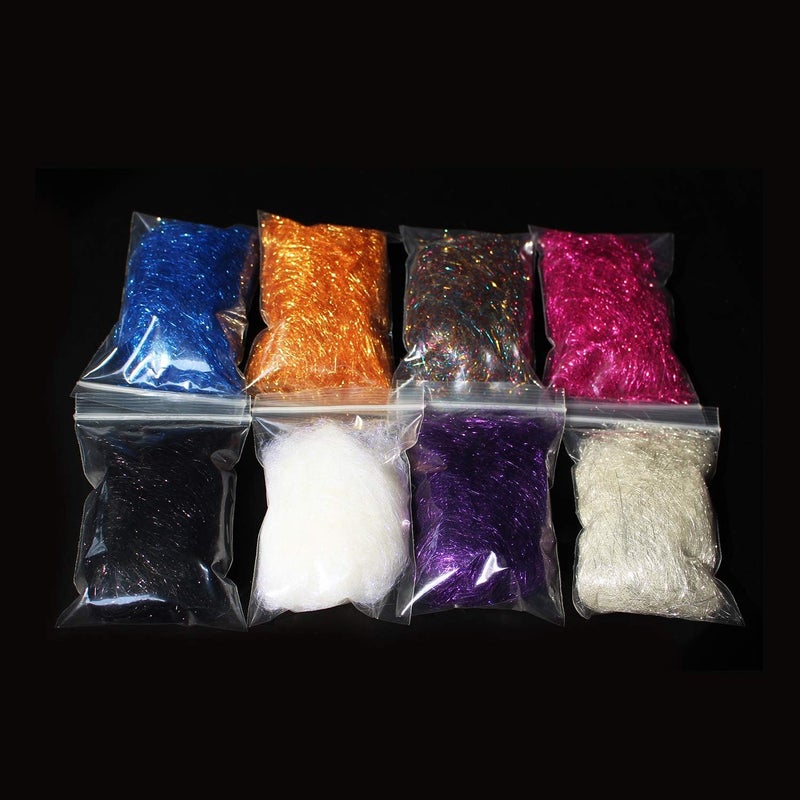 Tigofly 8 Packs 2g/Pack ICE Dubbing Ice Dub Thread Wing Body Trout Nymph Fly Fishing Tying Materials 16 Colors to Choose - Image 1