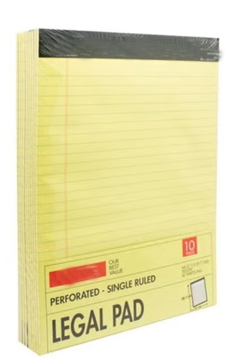 PRIMA Pack of 10 notebooks lined paper 40 sheets A4 size  - Image 2