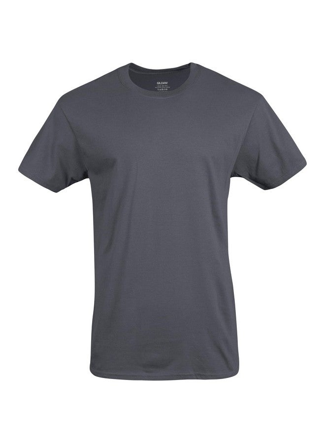 Gildan Men's Crew T-Shirts, Multipack, Style G1100, Navy/Charcoal/Cardinal Red (5-Pack), Medium - Image 3