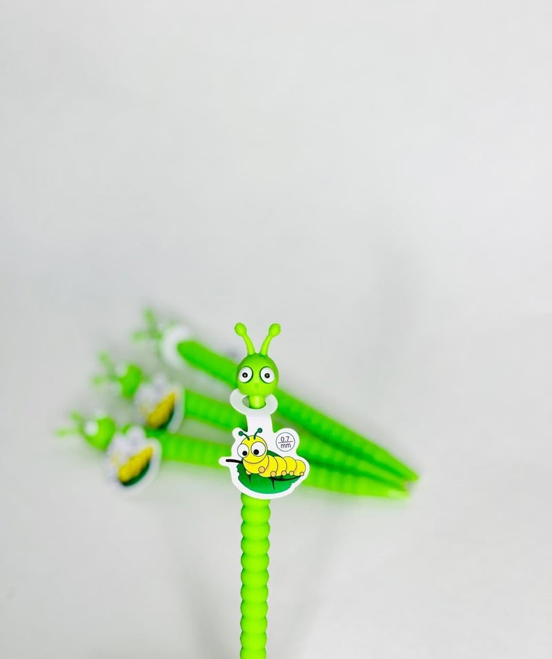 Generic Cutest Newest Cartoon 05 mm CATERPILLAR Mechanicalclutch Pencil Set of 6  - Image 1