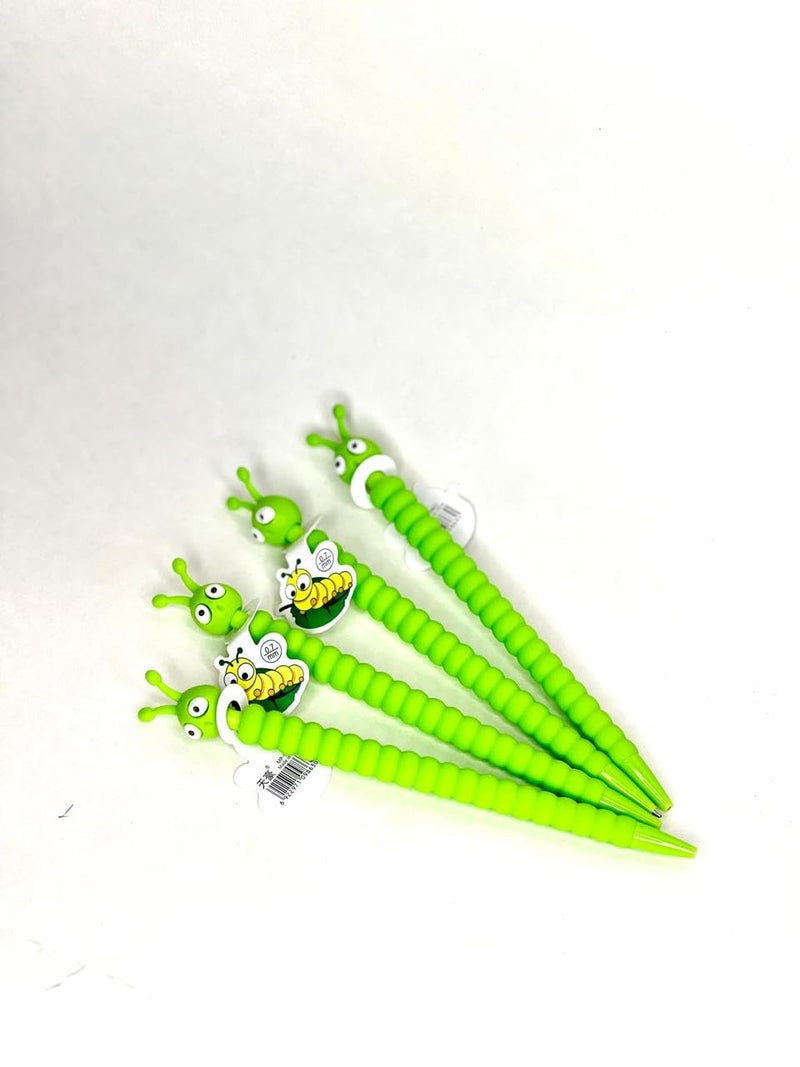 Generic Cutest Newest Cartoon 05 mm CATERPILLAR Mechanicalclutch Pencil Set of 6  - Image 2