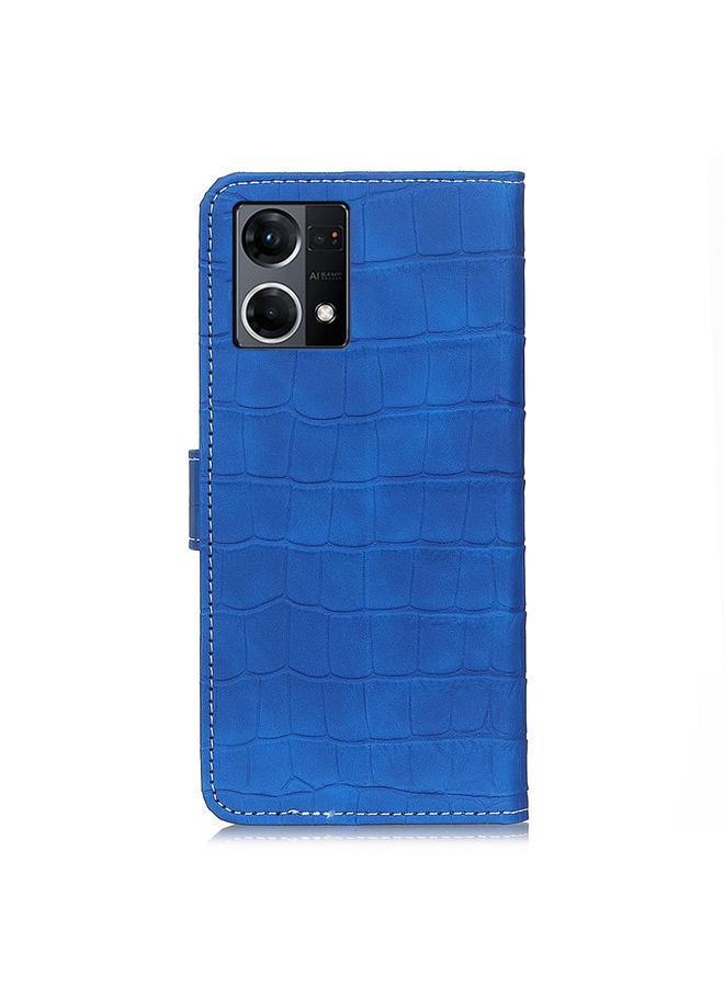 S-TOP Case For OPPO Reno7 4G / F21 Pro 4G Crocodile Texture Horizontal Flip Leather Phone Case - Image 3
