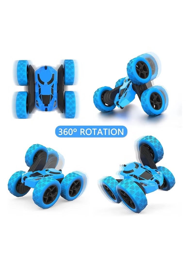 Remote Control Cars for Kids Toys 6+ Years Old Boys,Stunt Cars Wheel Lights Rc Car,Christmas Birthday Gift Boy Girls Age 6+ Years (Blue) - Image 3